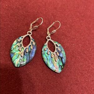 Elegant Abalone Shell Dangle Earrings